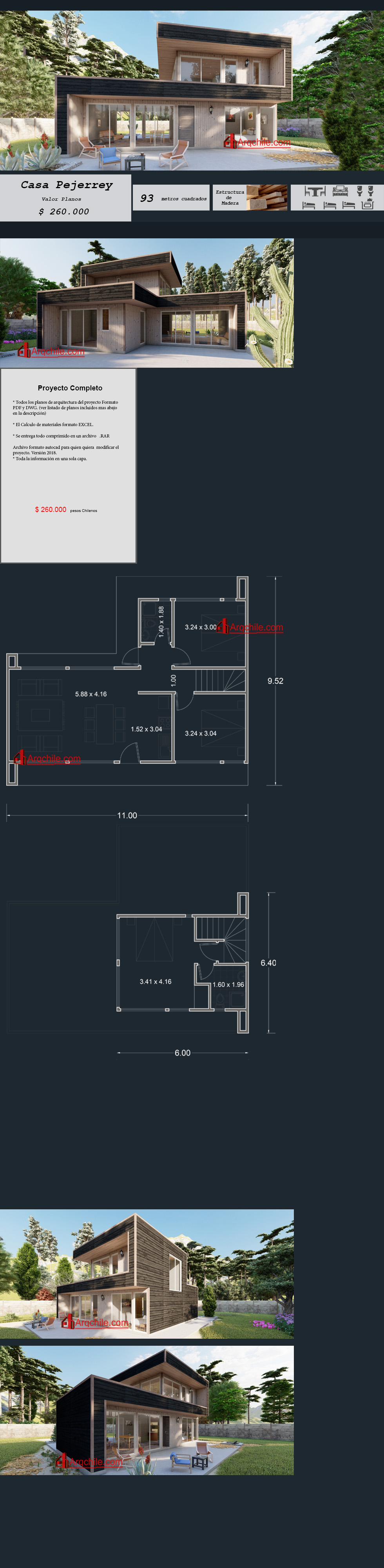 Casa Modelo Pejerrey, 93 metros cuadrados