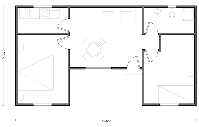 Casita S, 47 m2